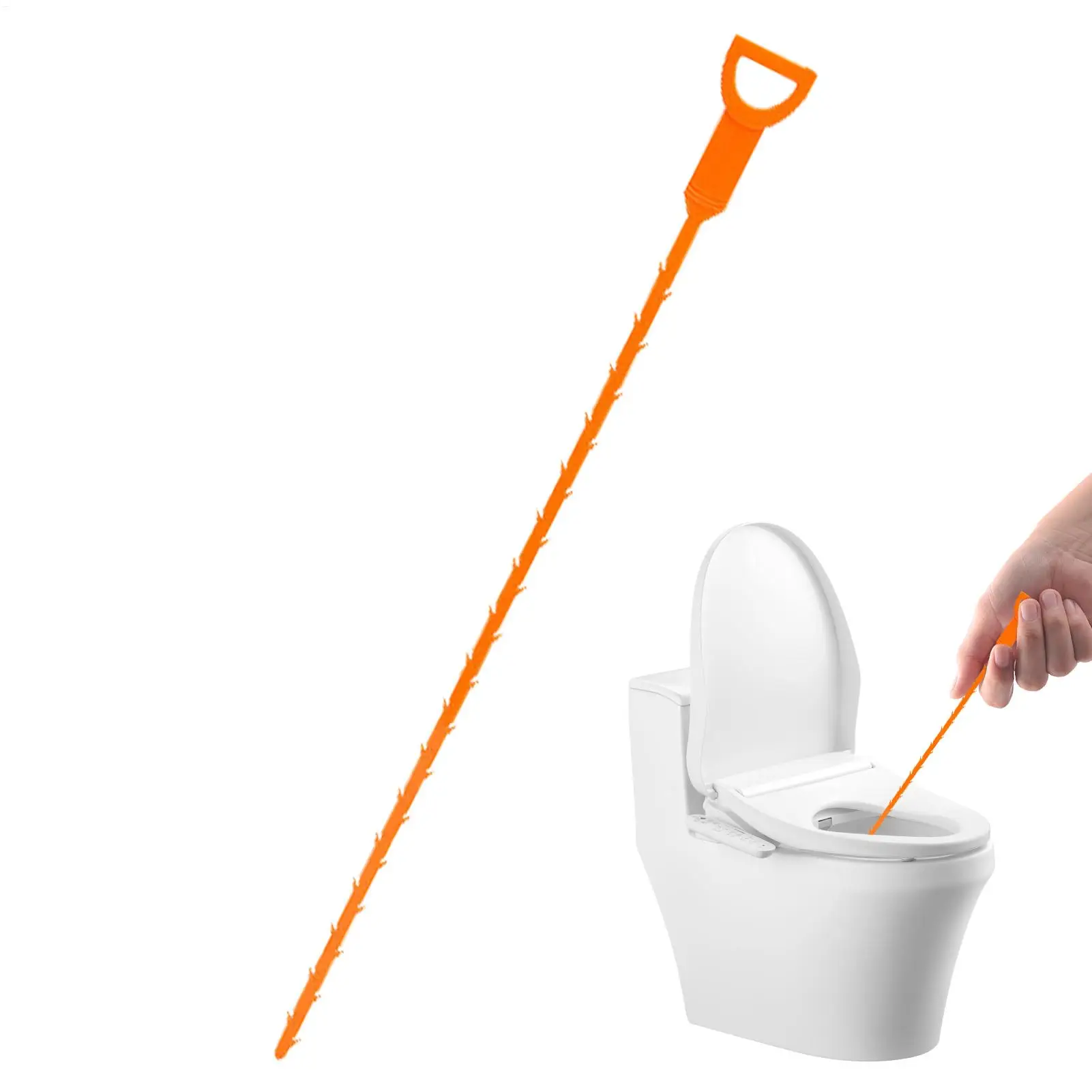 1pc Easily Unclog Kitchen Toilet Pipes Sink Hair Remover Drain Tool Unclogger Necessary Cleaning Tool For Washbasin Water Pipes - view 3