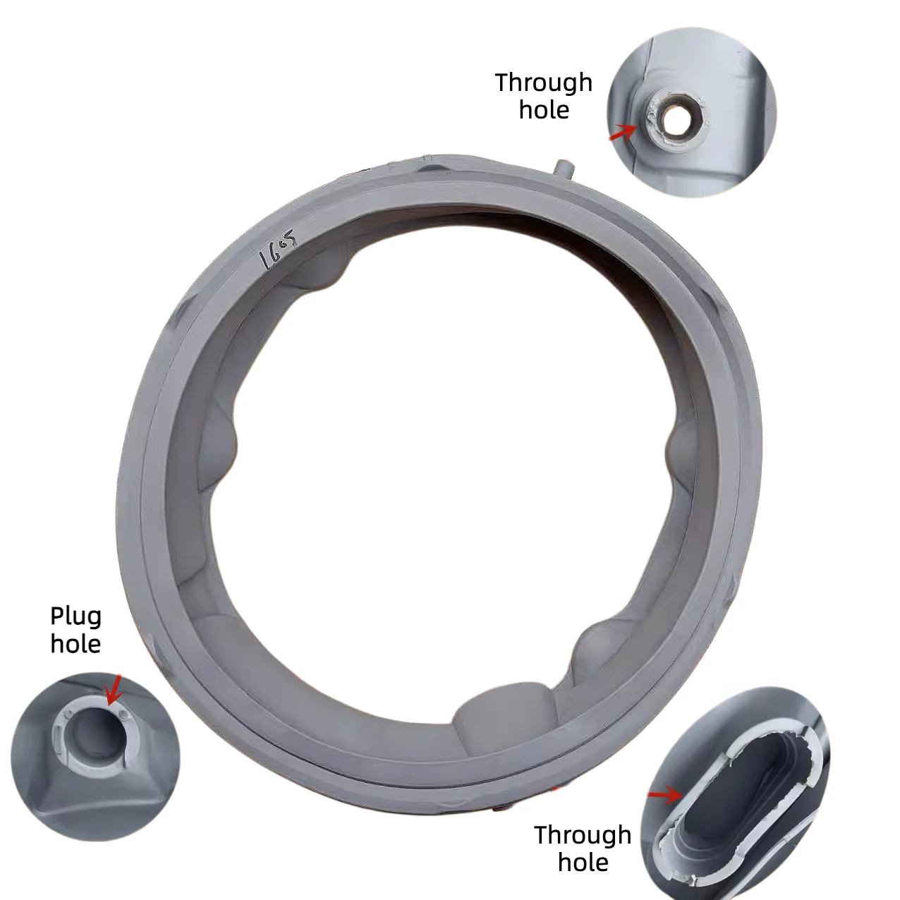 New MDS66651605 Door Seal Ring For Washing Machine Sealing Rubber Washer Replacement Parts