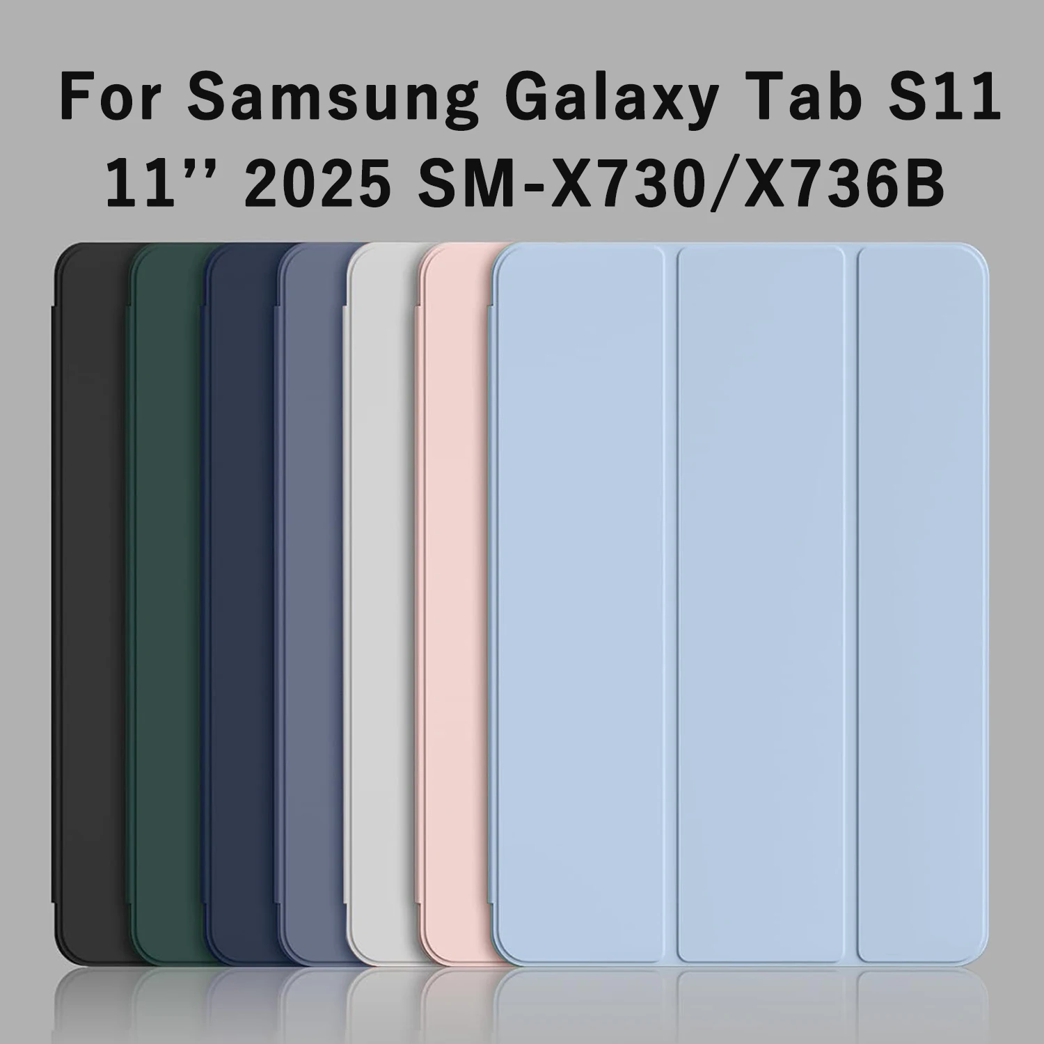 Tri-fold Flip Case For Samsung Galaxy Tab S11 5G 2025 11'' SM-X730 SM-X736B Magnetic Stand Protective Cover Auto Sleep/Wake up