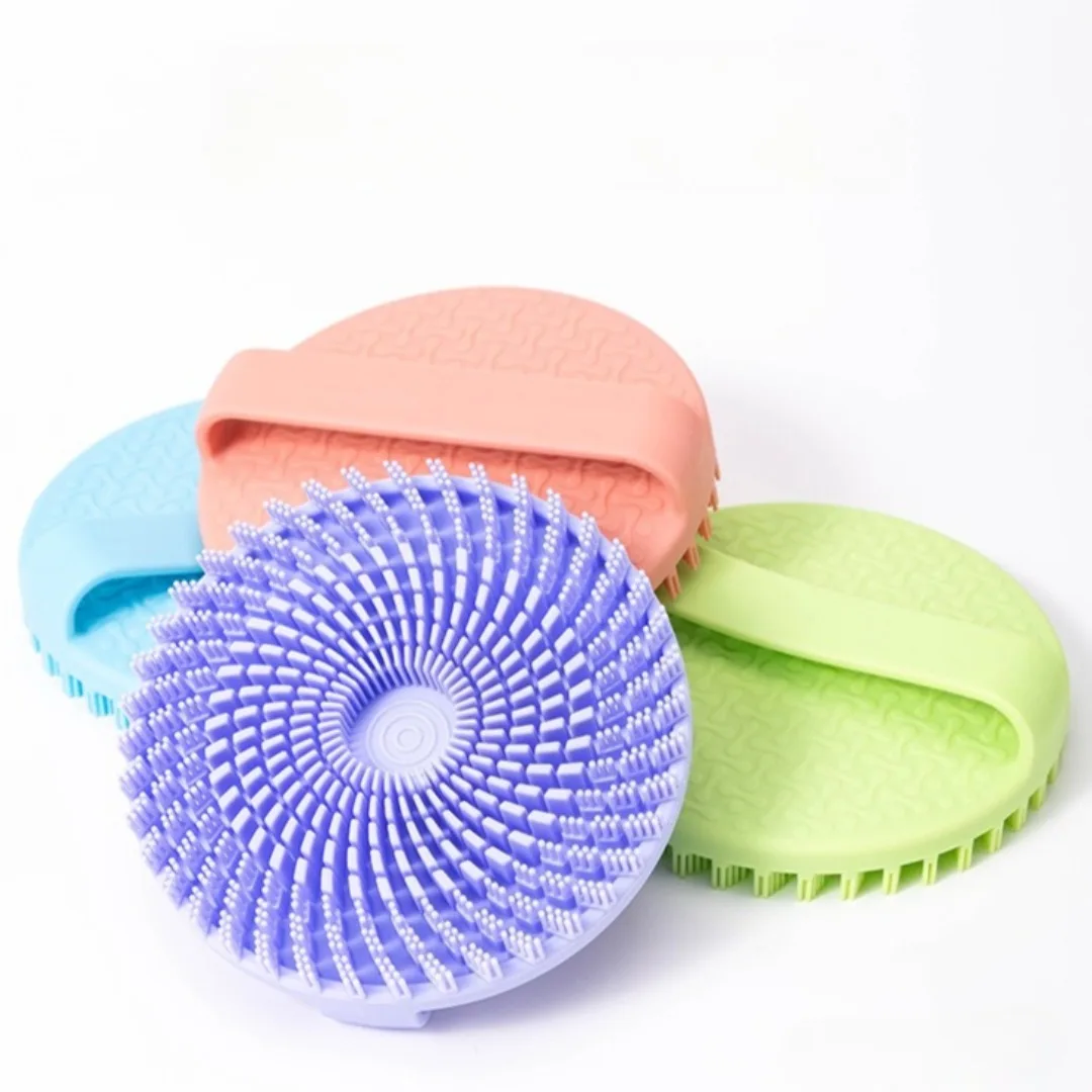 

Exfoliating Soft Silicone Body Scrubber Bath Brush Portable Shower Massage Brush Scrub Body Wash Skin Cleaning Body Care Brushes