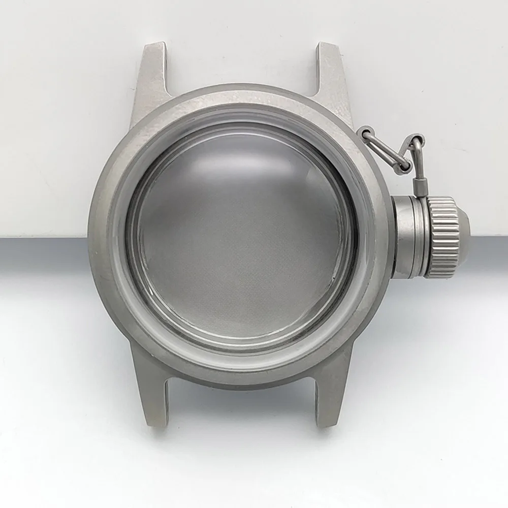 

36MM Frog watch case 316L stainless steel sandblasted sapphire domed glass For NH35/NH36 10bar waterproof Men's NH35 watch case