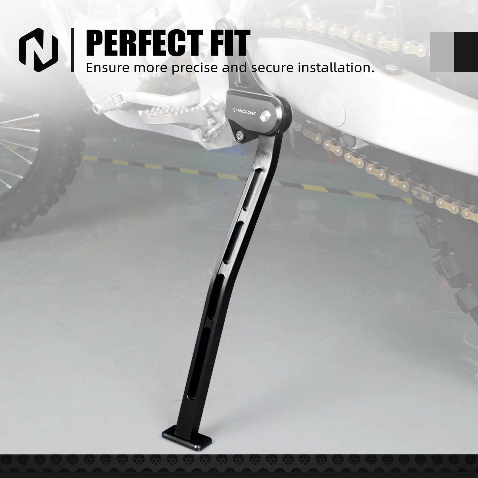 NICECNC لياماها YZ 125 YZ125 2005-2022 YZ 250 YZ250 2005-2024 2023 2022 حامل جانبي للدراجة النارية مسنده ألومنيوم متين #5