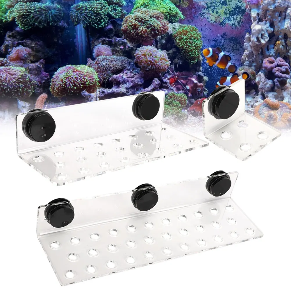 Acrylic Coral Rack Aquarium Fish  Coral Rack Bracket Acrylic Strong Suction Coral Frag Rack Bracket Coral Rack Coral Bracket