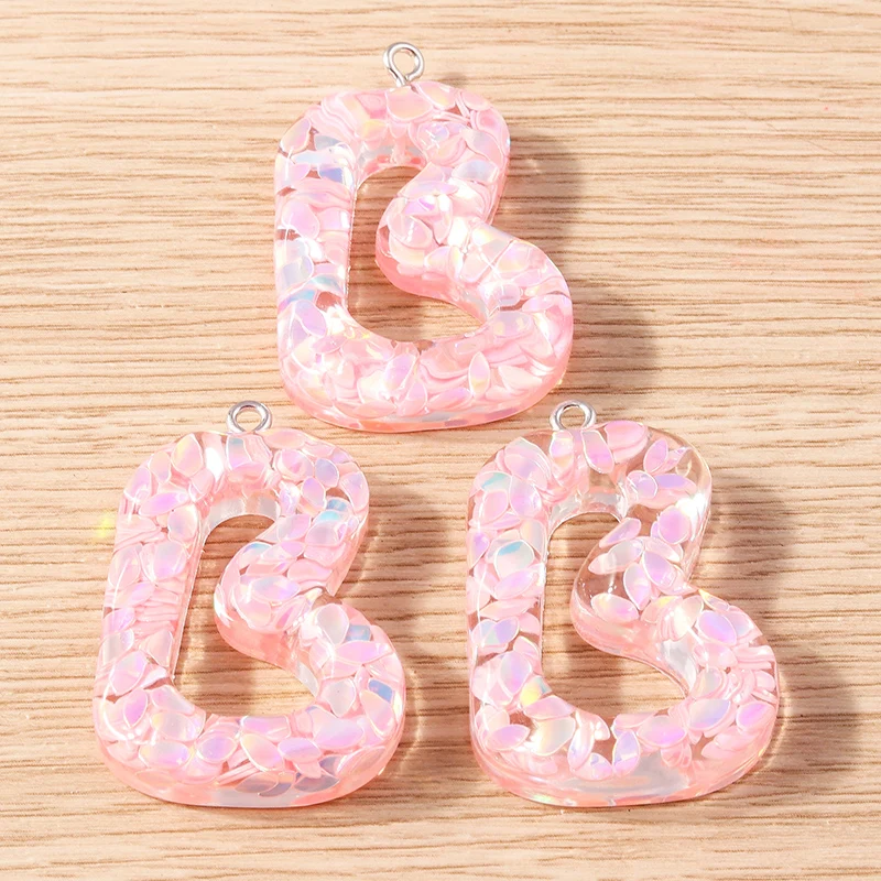5 Stück Harz-Buchstabenanhänger in Bonbonfarben, 26 Buchstaben von A bis Z, zum Basteln von Schmuck, Ohrringen, Anhängern, Halsketten, Armbändern, für DIY-Projekte und als Geschenk. – Detail 5