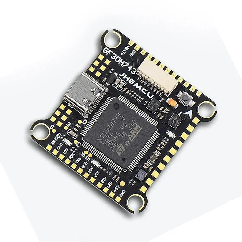 BoMaSJHEMCU GF30H743 480MHZ Flight Controller ICM42688 DUAL Barometer OSD 128M Black Box Dual BEC 3-6S LIPO For RC FPV Racing