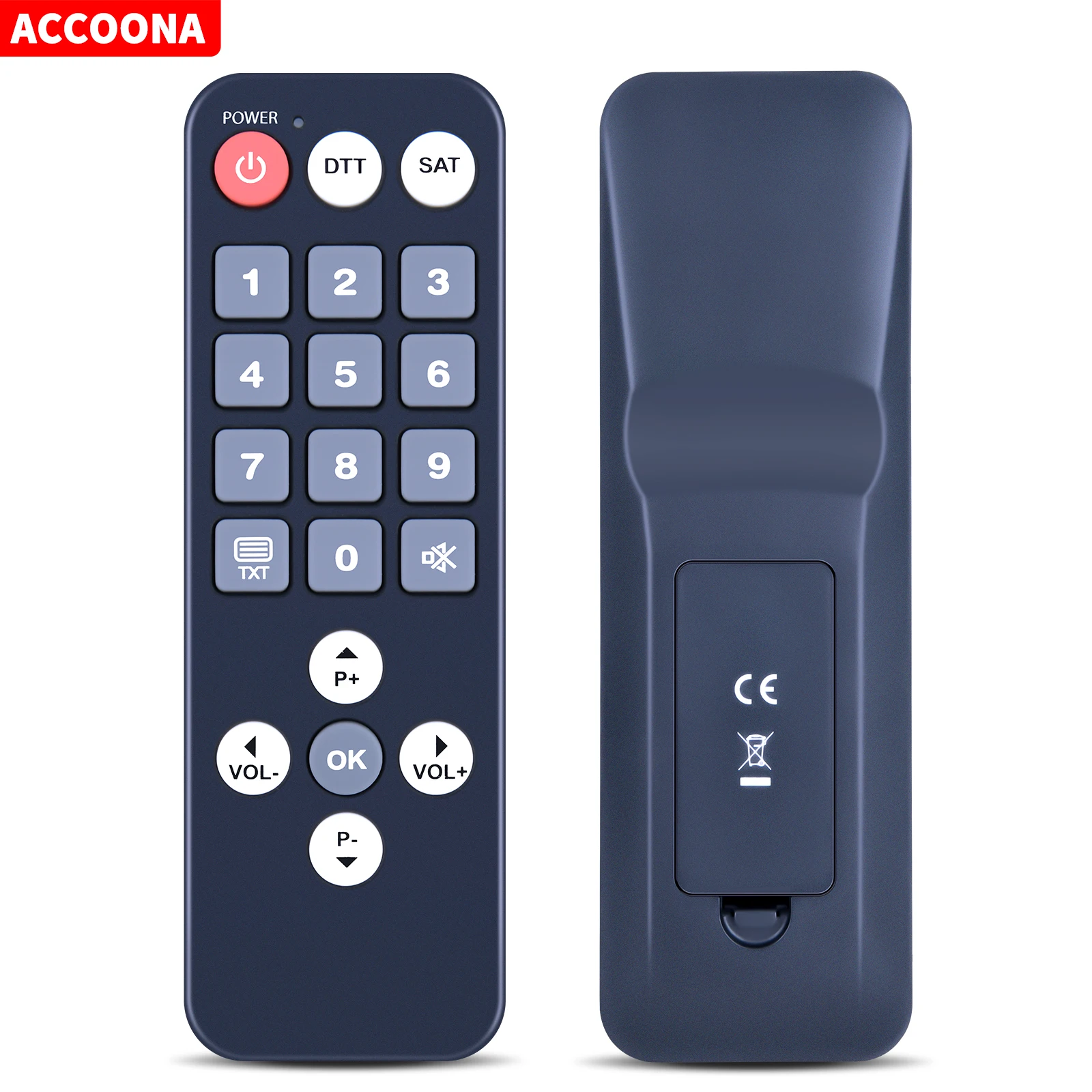 Remote control for TeleSystem PALCO32 FL09 TV LED TSLS09 US UNICO DVB-T2 S2 HEVC