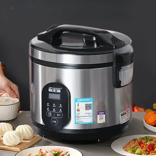 Small Stainless Steel Electric Rice Cooker. Intelligent Reservation. Multifunction. For 2-4-6 people. Old-style. Household.