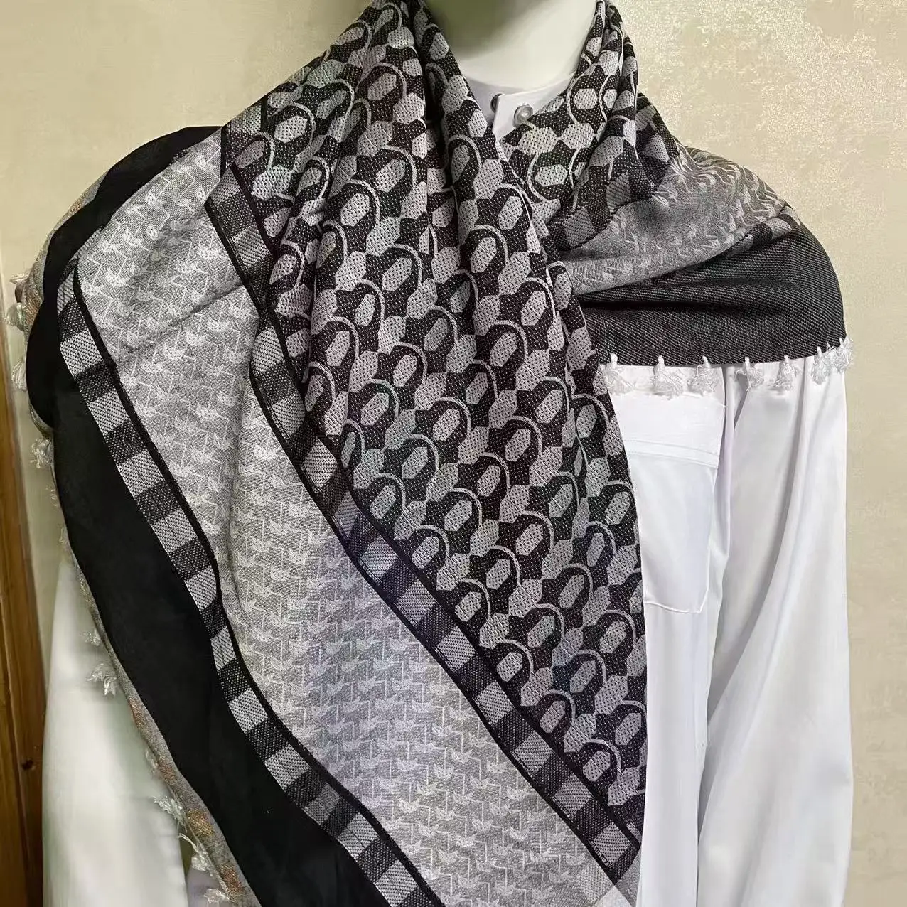 Muslim Scarf Headband For Men Headscarf  Abaya Islamic Hijab Festool Saudi Arab Jewish Turban Galatasaray Accessories 05521