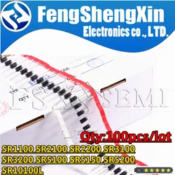 100pcs SR1100 SR2100 SB2100 SR2200 SR3100 SR3200 SR5100 SR5150 SR5200 SR10100L Schottky diode