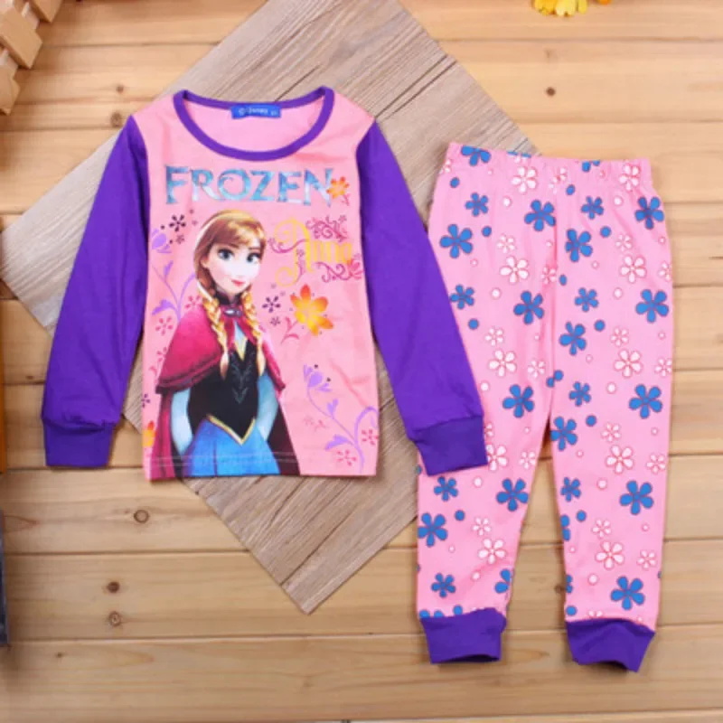 Children Pajamas Sets Boys Cartoon Cars Spiderman Frozen Anna Elsa Nightwear Girls Family Kids Clothes Sleepwear Baby Pyjamas