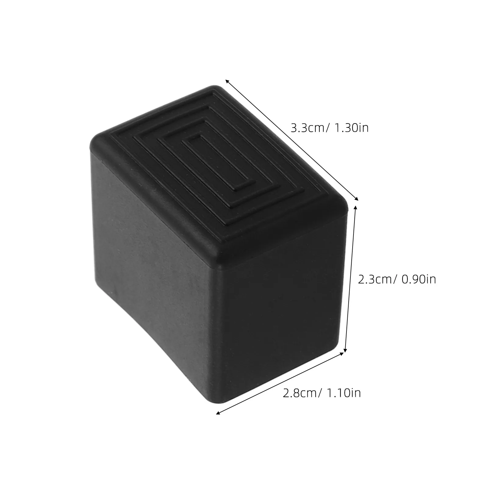 1Set Car Luggage Rack Accessories End Cap for Roof Crossbars Rubber Cover Replacement Protects Stability Noise Reduction