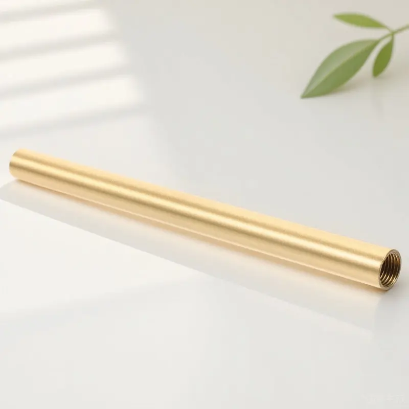 Copper Lamp Downrod 150mm Inner Thread Retro Lighting Fixture Stem Replacement Part