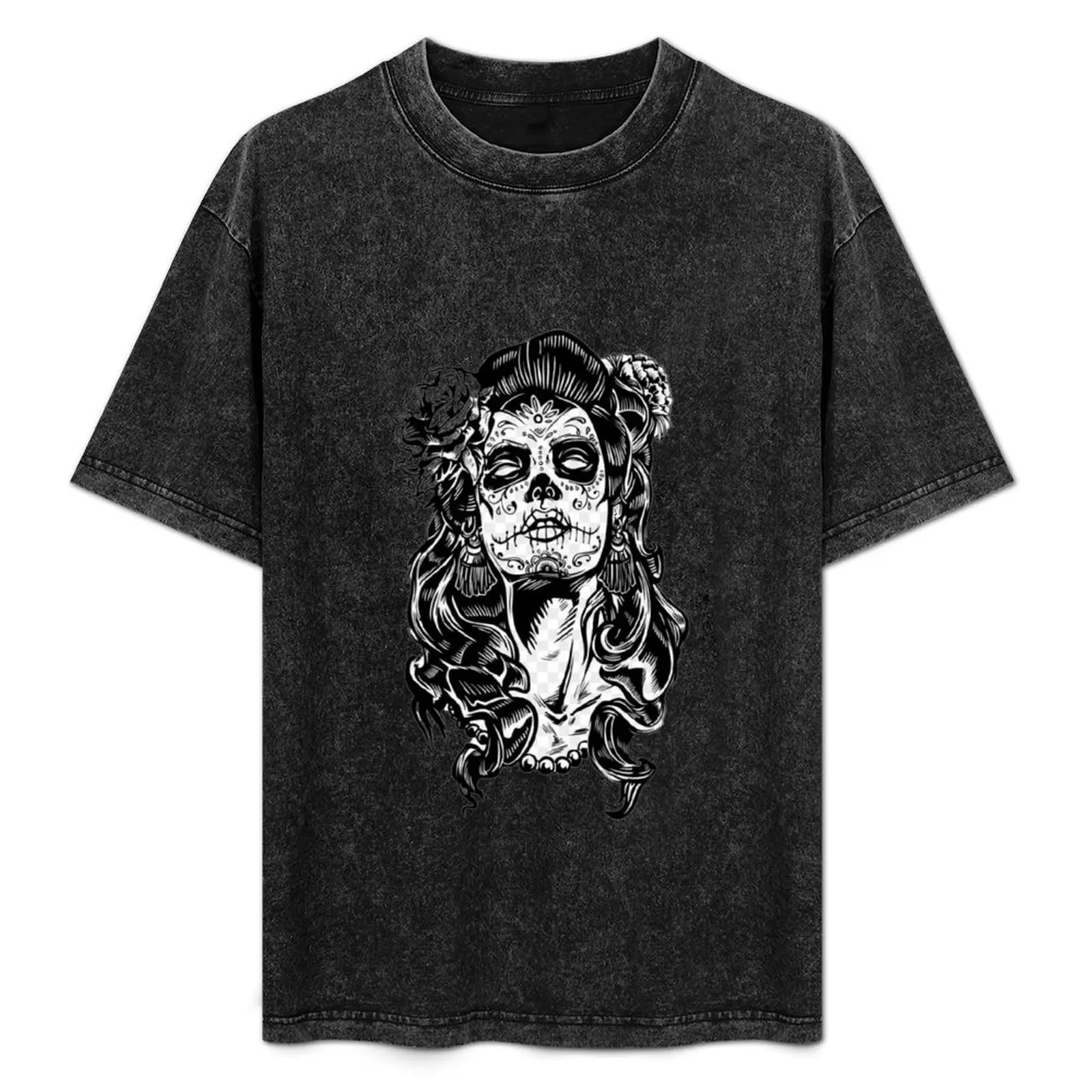 

Santa Muerte is a goddess symbolizing the equality of all people. She can help with anything. The goddess does not divid T-Shirt
