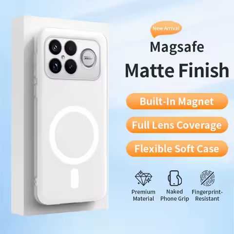 Original Clear Matte Soft TPU Silicone For Magsafe Magnetic Case For XIAOMI POCO F8 F7 Ultra F6 M8 X6 X7 X8 Pro Max Cover