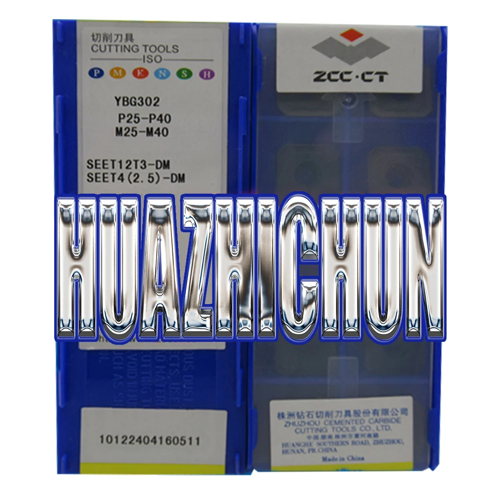 

HUAZHICHUN YBG202 YBG302 SEET12T3-DM Carbide Inserts Cutters Blade