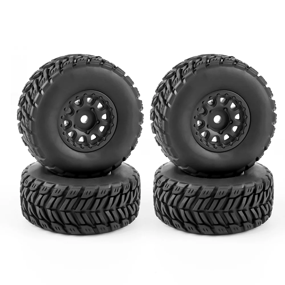 

GLOBACT 12mm Hex RC Wheel Tires for ARRMA 1/16 Mojave Grom RC Truck Upgrade Parts (4PCS)
