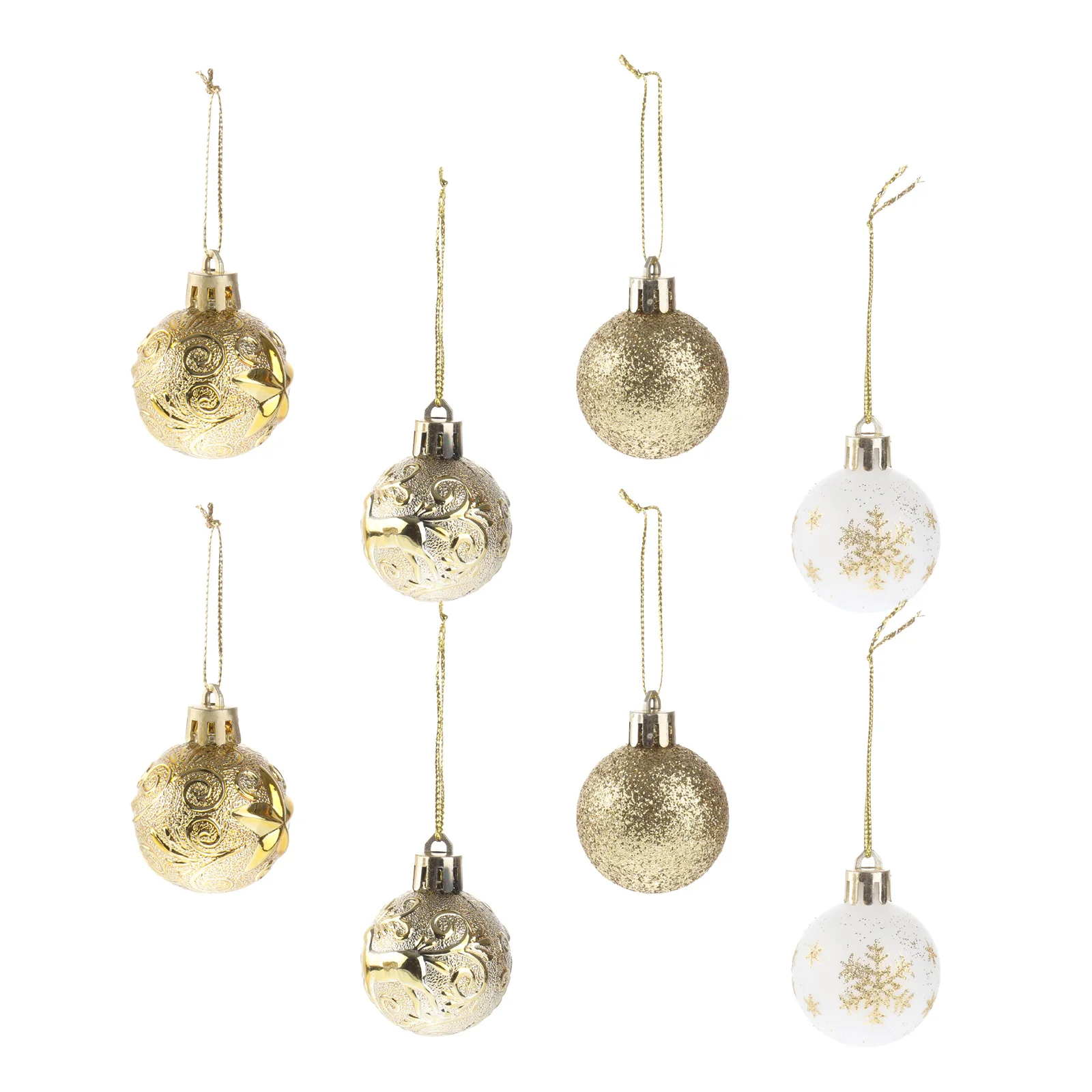 

30Pcs High Class Christmas Balls Pendants Shiny Xmas Tree Decorations Unique Visual Effect Christmas Ball Pendants