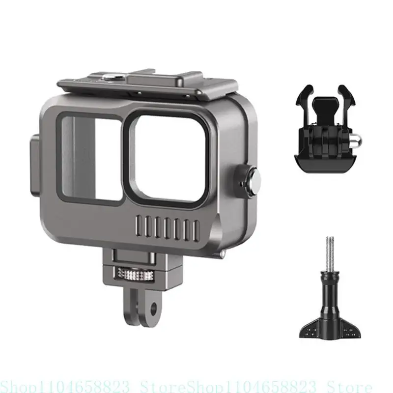 

652F 40 м подводной корпус Dive Case IPX8 Водонепроницаемый корпус для героя 11/10/9 Black Diving Protective Shell с базой и и