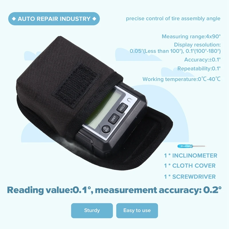 Digital Electronic Level Digital Angle Fnder 90°Magnetic Inclinometer Protractor Precision Level Measuring Inclinometer