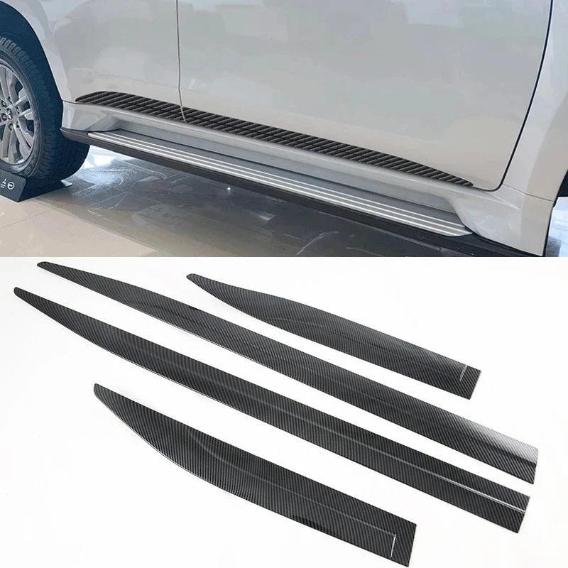 For Mitsubishi Pajero Sport Montero Sport 2019 2020 2021 Car Detector Side Door Body Cover Trim Sticker Molding Bumper Frame