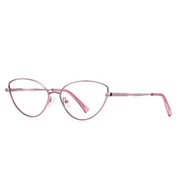 Women's Cat's Eye Glasses Metal Spring Hinge Anti Blue Light Myopia Hyperopia Prescription Optical Eyeglasses
