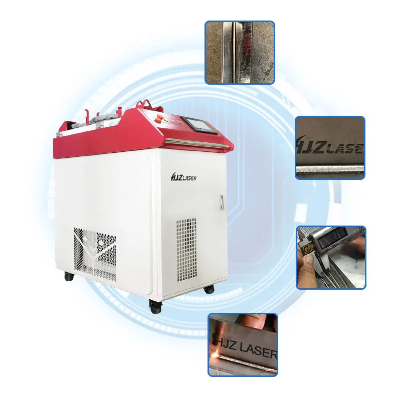 Máquina solda Handheld laser fibra HJZ 1000W Máquina solda metal CNC Laser para venda