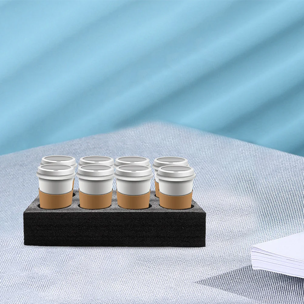 

3pcs Cup Holder Drink Carrier Tray Takeout Pearl Cotton Safe Practical Coffee Milk Tea Kitchen Bar Accessories
