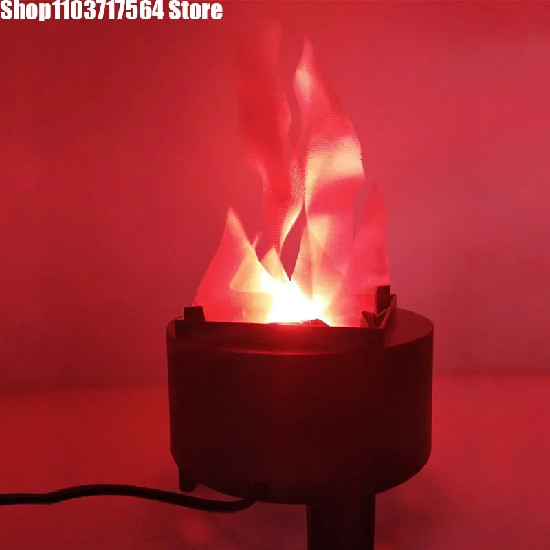 3D Fake Flame Lamp Electric Campfire Artificial Flickering Flame Table Lamp Fake Fire Light Party Flame Stage Effect Light Decor