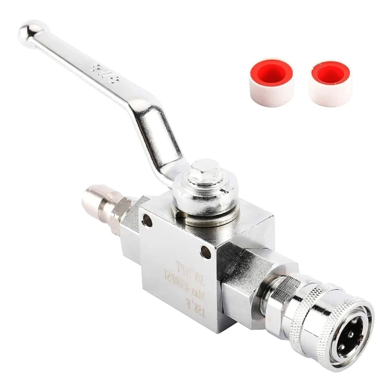 

Stainless Steel High Pressure Valves set with 3/8NPT Adapters for Washing