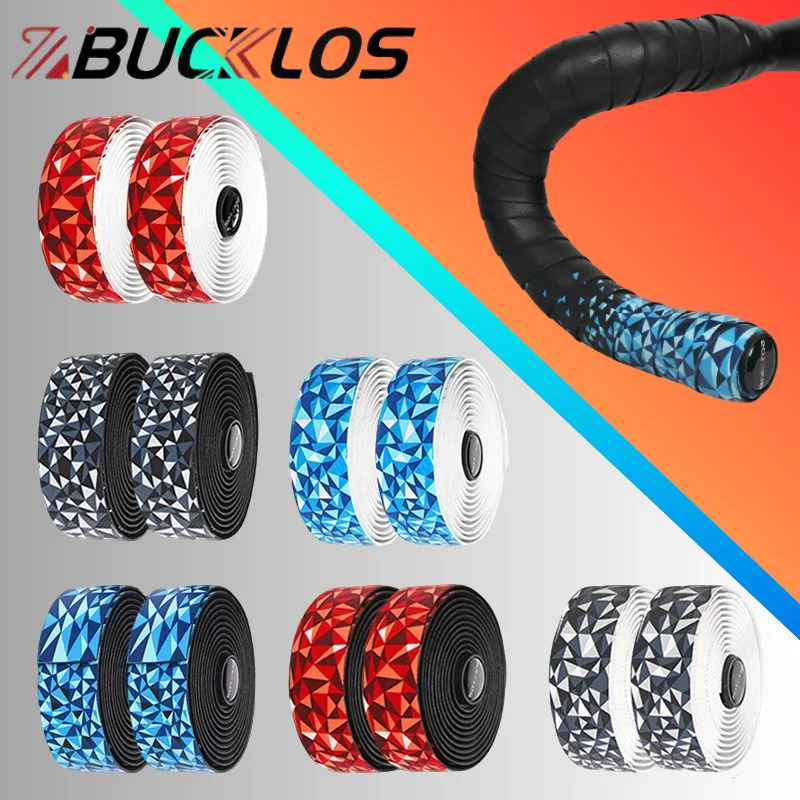 

Лента для шоссейного велосипеда BUCKLOS, 2,2 м, лента для руля велосипеда, обертка для шоссейного велосипеда, нескользящая амортизирующая лента, детали велосипеда