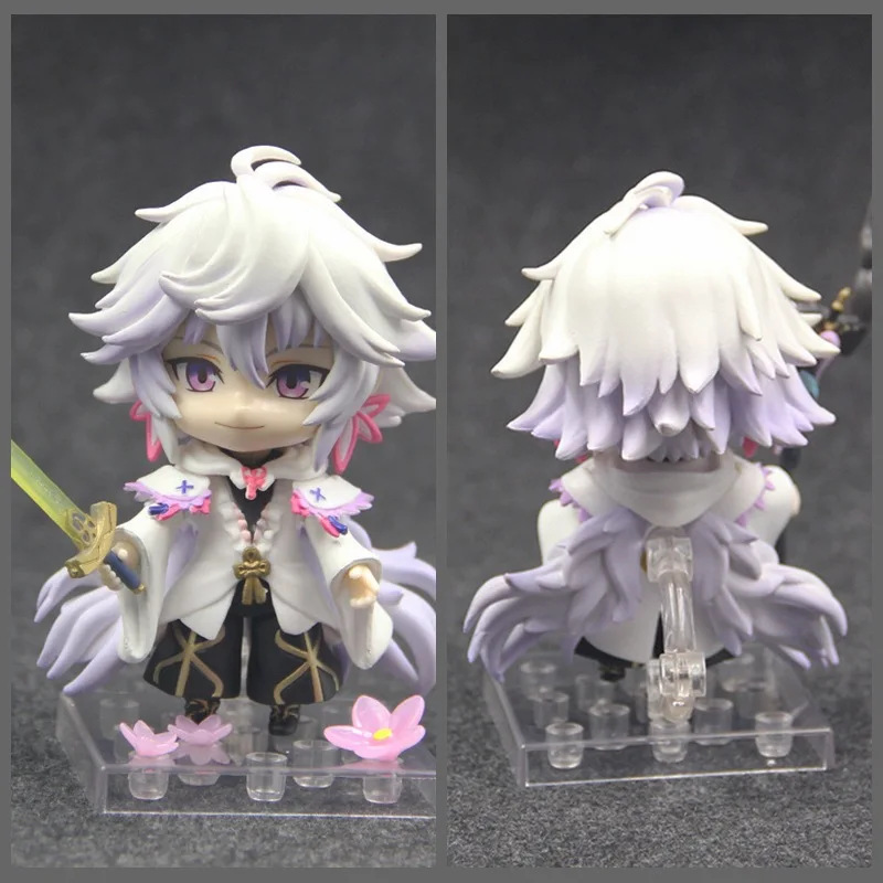 

New 10CM Anime FATE FGO Merlin Flower Magician Nendoroid Figure For Girls' Gifts