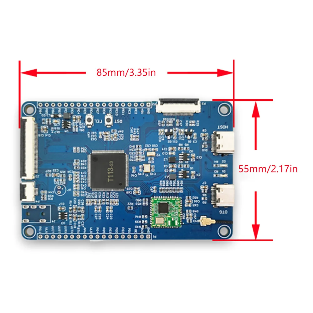 LCPI Allwinner T113 F133 D1s ARM RISC-V Development Board Learning board With 5 Inch 40P Screen