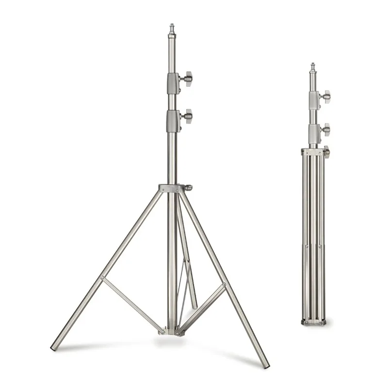 

2.1M stainless steel light stand photography bracket photo tripod mobile phone live broadcast filling light bracket stainless
