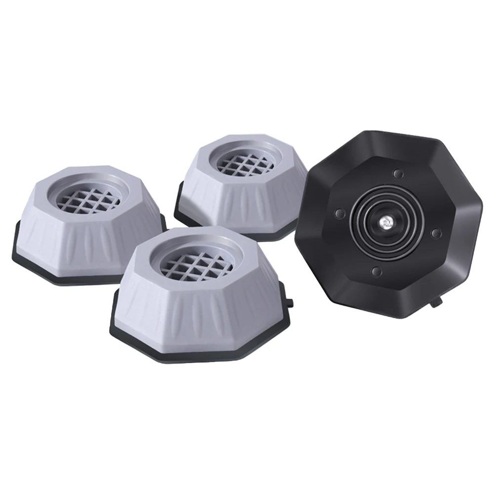 

4pcs Washing Machine Mat Floor Pad Non-Slip Durable Vibration Reduction Noise Control For Home Use Anti-Skid Mats Fridge Foot