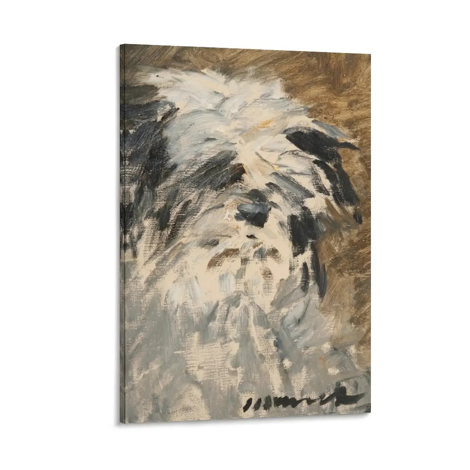 

Edouard Manet - Minnay Dog - 1879 Canvas Painting poster anime Paintings for bedroom Home decoration art