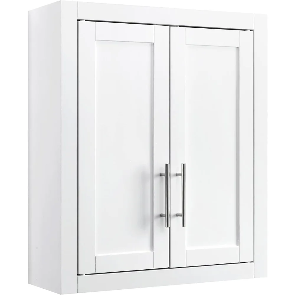 

Furniture Savannah Wall Mounted Bathroom Storage Medicine Cabinet with Shelves, White