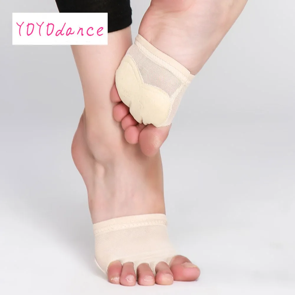 

Five Holes Professional Belly Toe Pad Modern Half Lyrical Dance Shoes Sandals Paws Foot Thongs