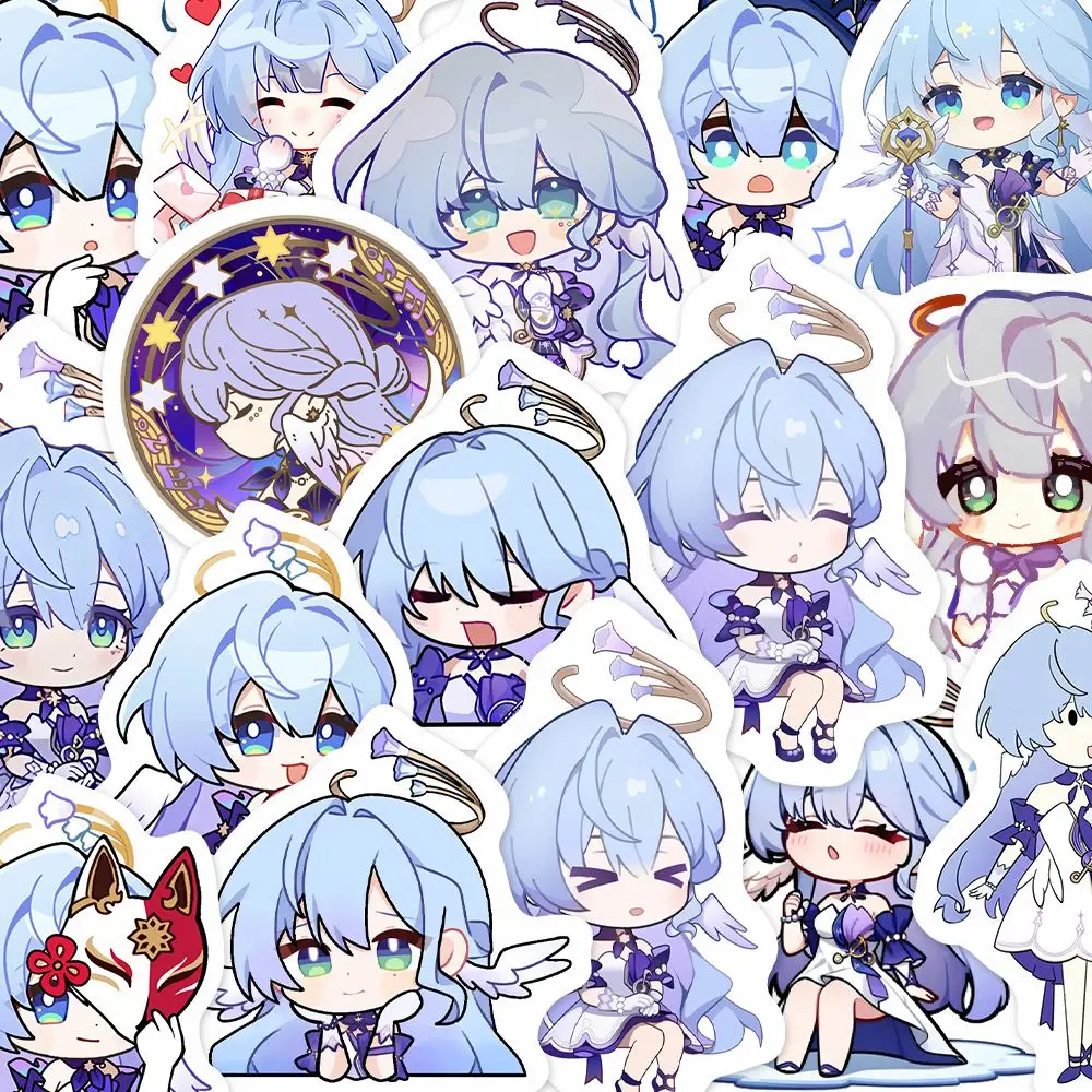 50/100pcs Honkai: Star Rail Q-version Robin Stickers Anime Student DIY Stickers Phone Luggage Skateboard Waterproof Decals gift