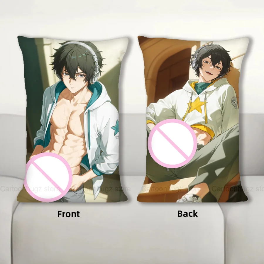 

Наволочки с кавайным аниме Ricardo·M·Lu — милый принт персонажей из мультфильма для декора дивана и кровати 40x60