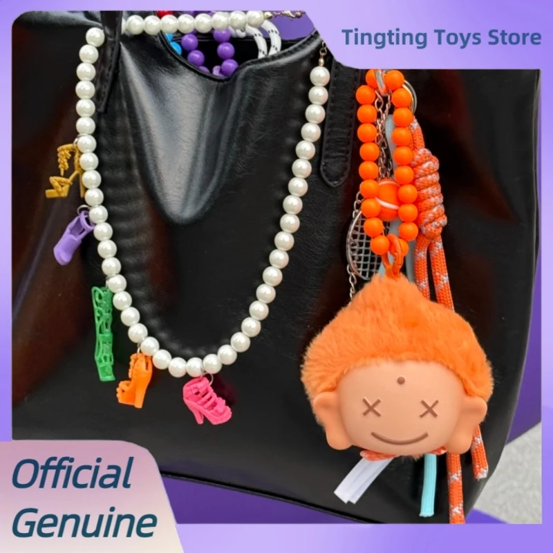 Genuine 7 Days Amitofo Lucky Color Series Blind Box Vinyl Face Plush Bag Pendant Doll Lovely Mystery Box Lucky Key Chain Gifts