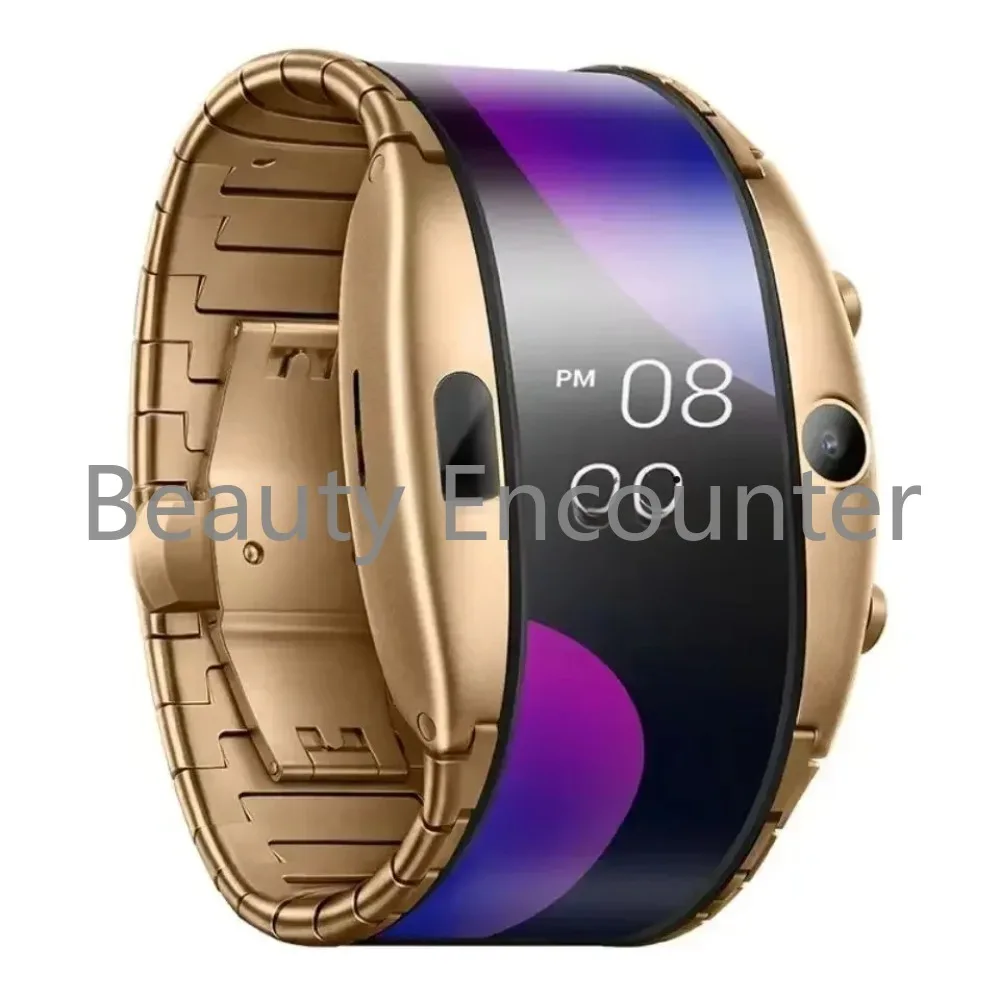 99 % new 4G Internet Phone Heart Rate Detection GPS Positioning Bluetooth Watch Men Women Watch Nubia Alpha Flexible SmartWatch