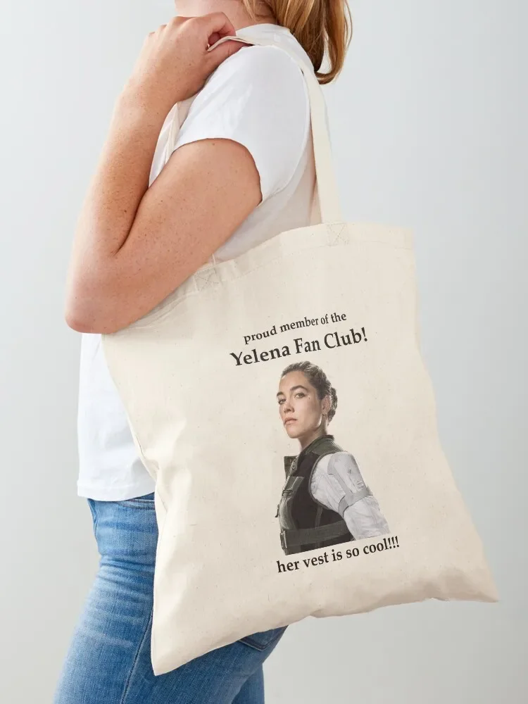 yelena fan club Tote Bag tote bags cloth bags shopping bags foldable handbag tote men Bag