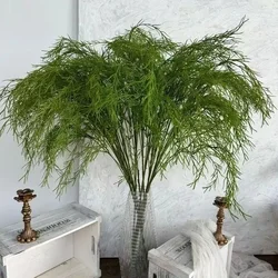 5Pcs Simulation Reed Grass Green Plants Wedding Floral Forest Arrangement Birthday Party Backdrop Decor Home Garden Fake Plants