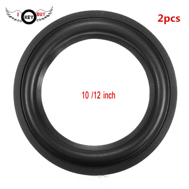 2pcs/Lot 10/12 Inch Speaker Rubber Edge  Ring Surround Repair Accessories Audio Suspension Parts