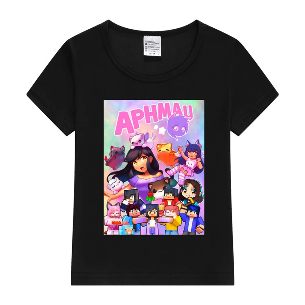 Aphmau Art Essential T-Shirt Cute Princess girl T shirt Print Children's Clothing Cartoon Anime Boys Girls Shirt print Tops tee