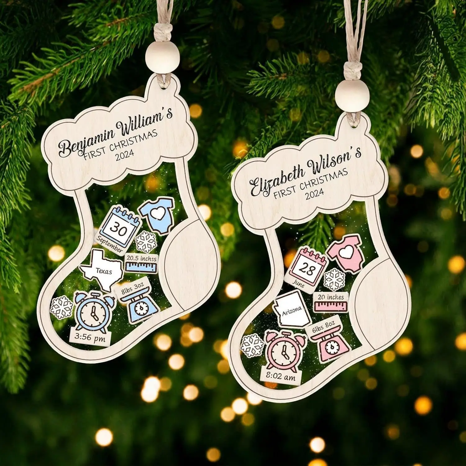 

Customized Christmas decorations, creative and personalized pendants, Personalized DIY Christmas gifts for friends family