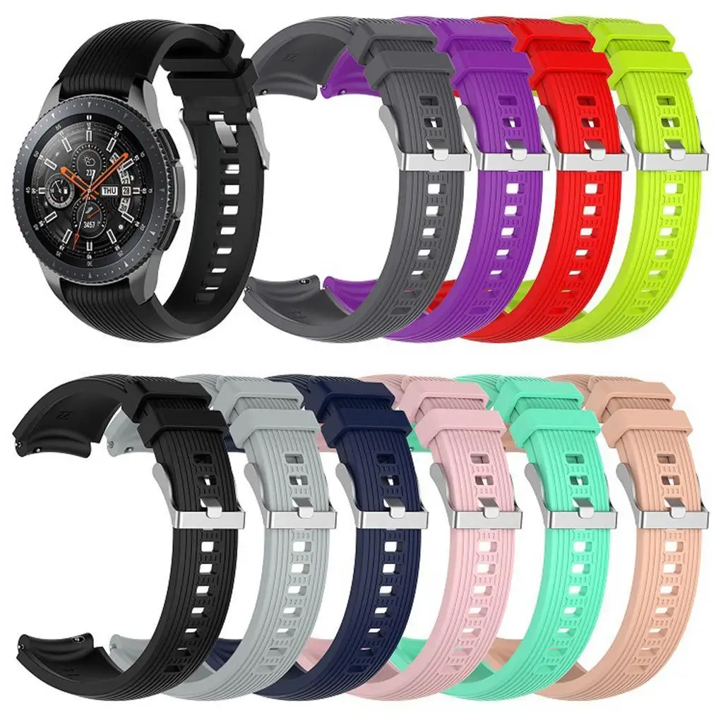 Correa de silicona impermeable para reloj, correa de reloj resistente al sudor para Samsung Watch R800 R810 R815