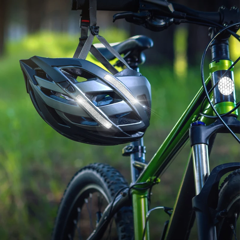 5pieces Reflective Stickers Warning Reflector Stickers Auto Exterior Motorcycle Bike Helmet Sticker