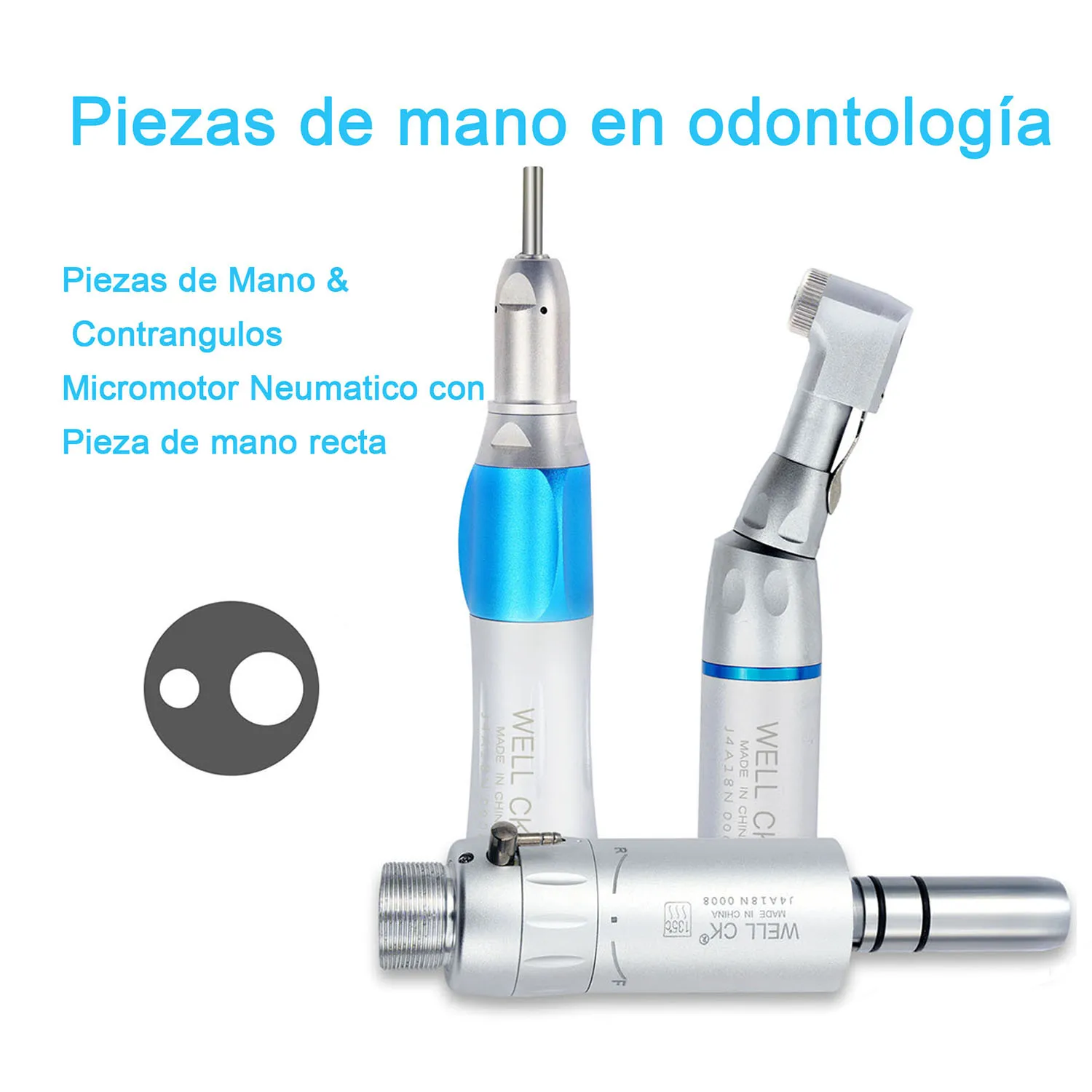 Kits de piezas de mano dentales de baja velocidad, Motor de aire B2/M4, pieza de mano recta de contraángulo, herramientas para dentistas, envío desde México