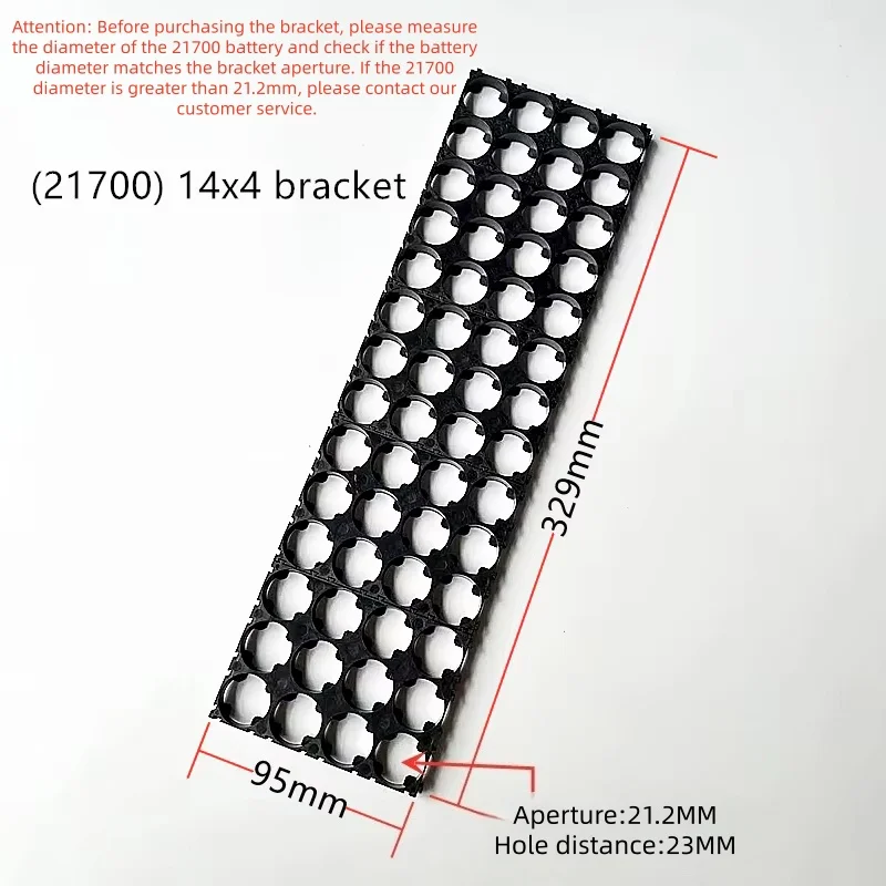 21700 splicing bracket 14 series 1 series combination bracket lithium battery pack fixed splicing bracket 21.2MM